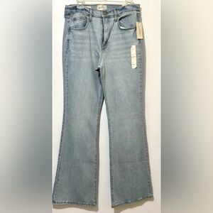 Universal Thread High Rise Flare Jeans Size 10 Long NWT! Broken Zipper